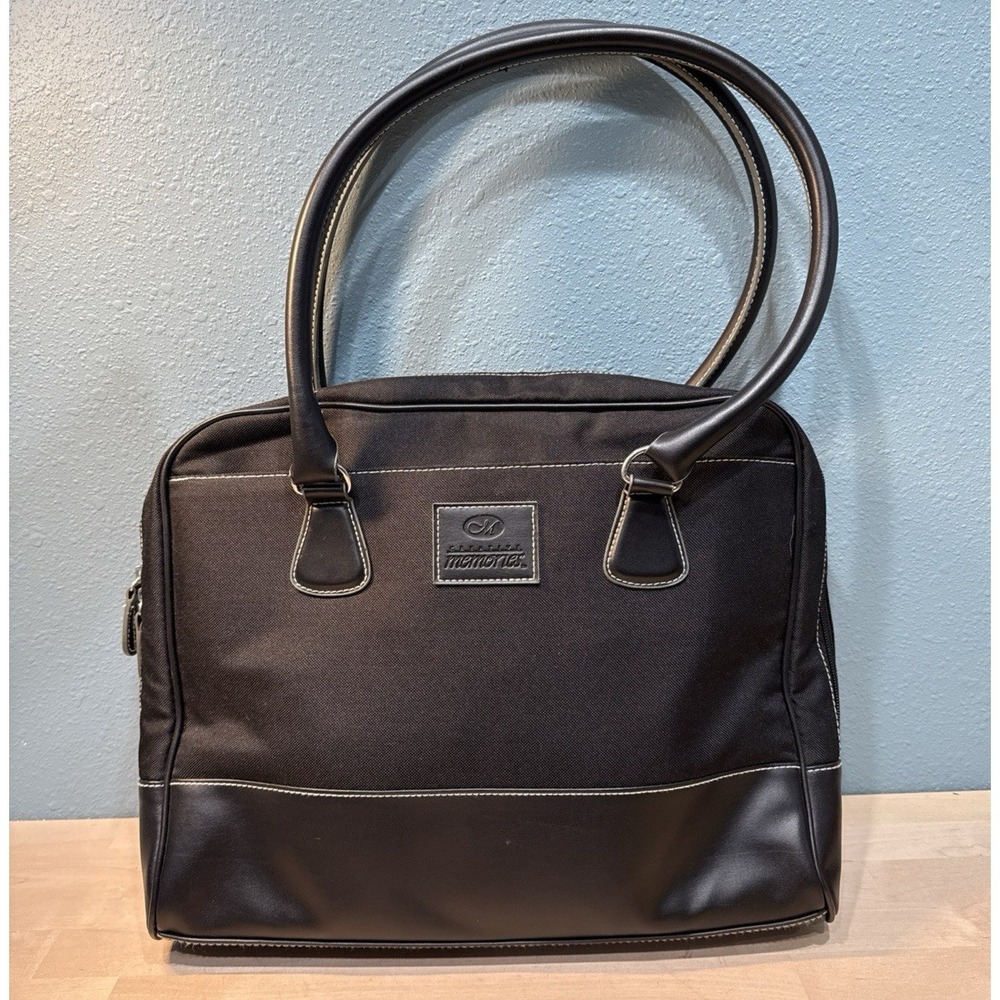 Creative Memories Black Messenger Laptop Tote Padded Inner Liner Multi Pockets
